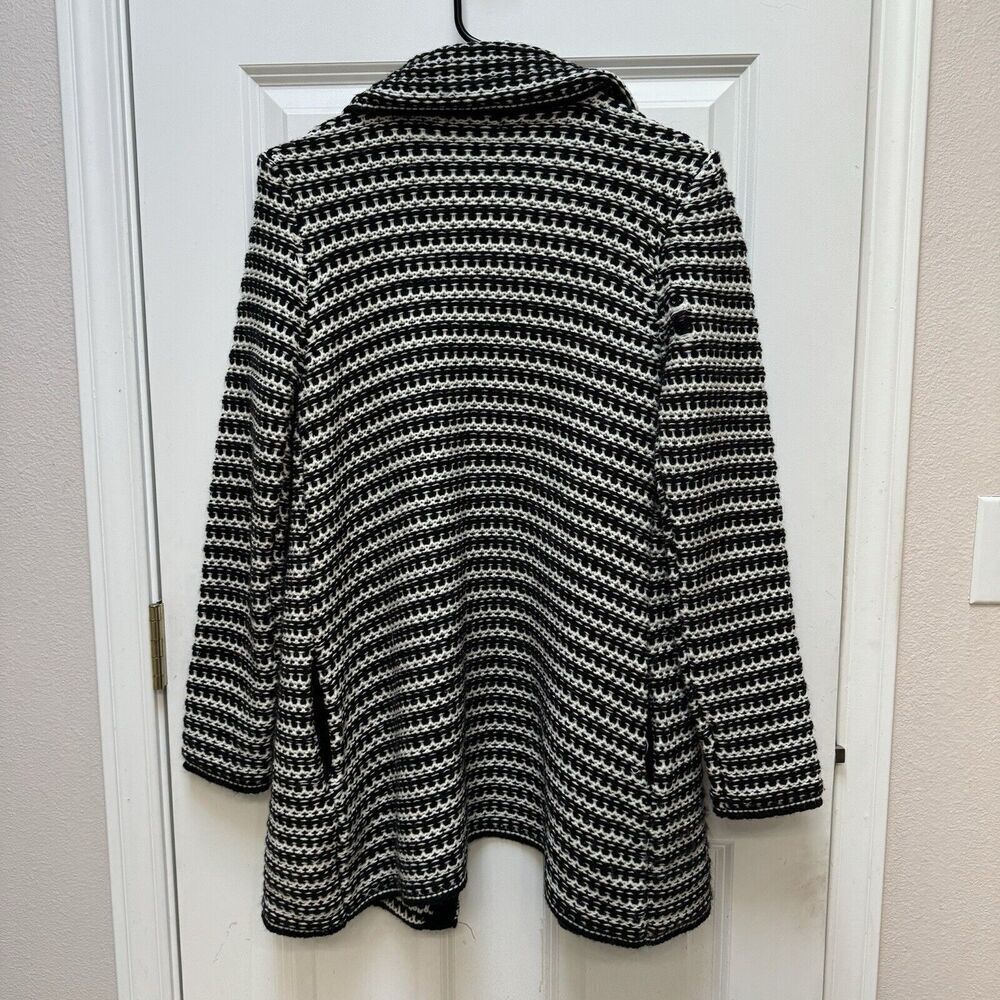 Mary Firenze Size Small Cardigan Wool Blend Made in Italy Black Button - Picture 3 of 5